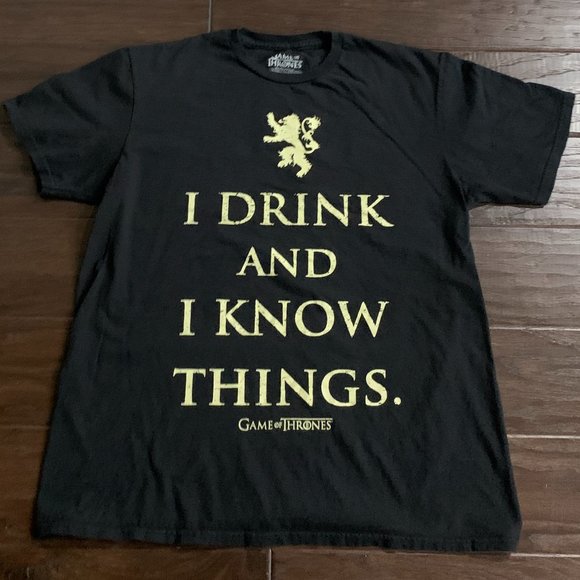 Gently Worn, But Lovingly Cared For, Game of Thrones "I Drink and I Know Things" - Picture 1 of 6